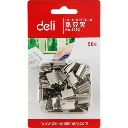 Deli 8592 clip paper clipper Supplementary push clip clip Wholesale and Retail