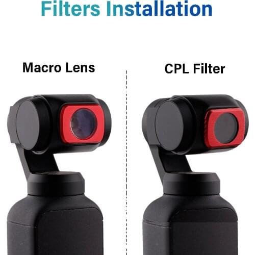 For DJI Pocket 2 Camera Filter Macro Close-Up Lens/PL/Star/ND16 Filter Magnetic For DJI Osmo Pocket Optical Glass Lens Accessory