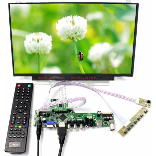 HD MI VGA AV USB RF LCD Controller Board B140HAN01.1 1920x1080 Resolution