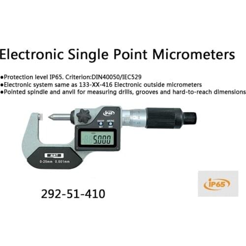 IP65 waterproof electronic single point micrometers 0.001mm measuring drills grooves and hard-to-reach dimensio