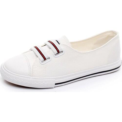 Summer Fashion Round Toe Women Canvas Shoes Breathable Lightweight Ladies Flat Casual Shoes Shallow Women Sneakers