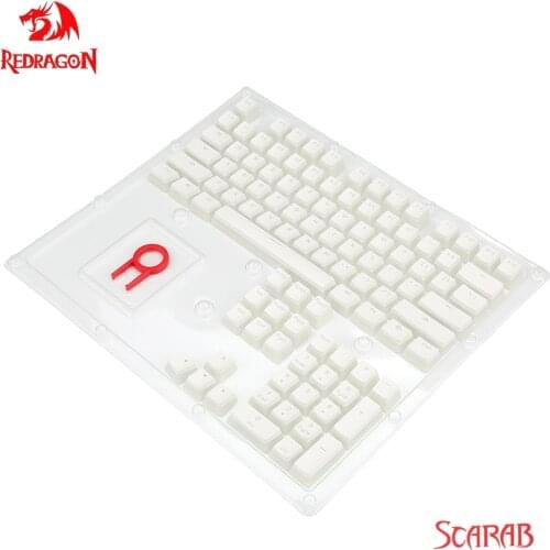 REDRAGON A130 Scarab Pudding keycaps 104 Key Crystal mechanical keyboard key caps For Cherry MX style Including key-puller