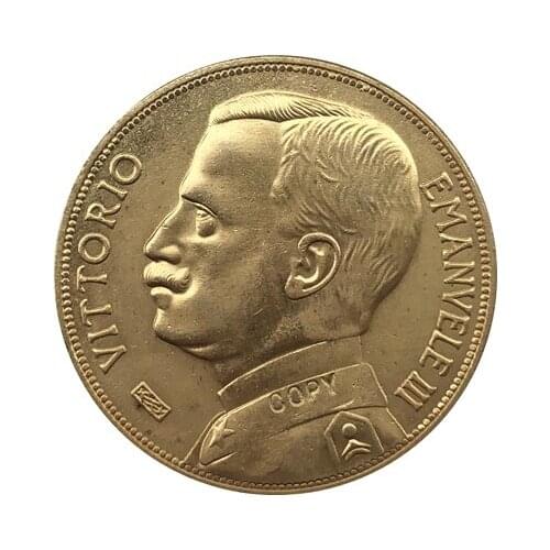 1912 Italy 50 Lire coins COPY 28MM
