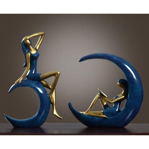 Creative home wine cabinet decoration small ornaments European living room porch TV cabinet indoor table decoration handicraft