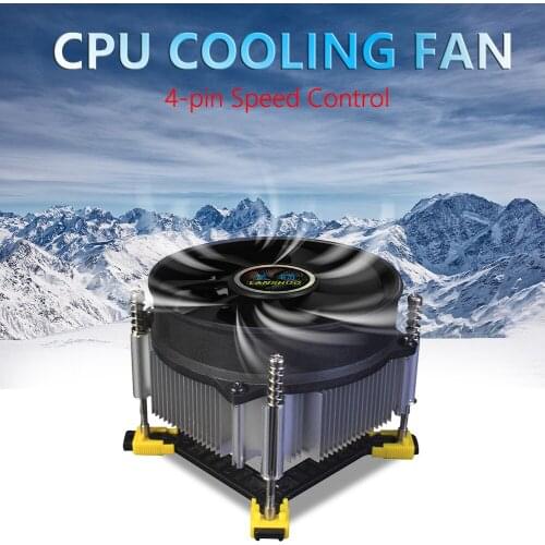 LANSHUO 9cm 4 Pin PC Computer Cooling CPU Cooler Fan Mute Copper Core PWM Radiator Heatsink for Intel LGA 115X/1200/1356/1366