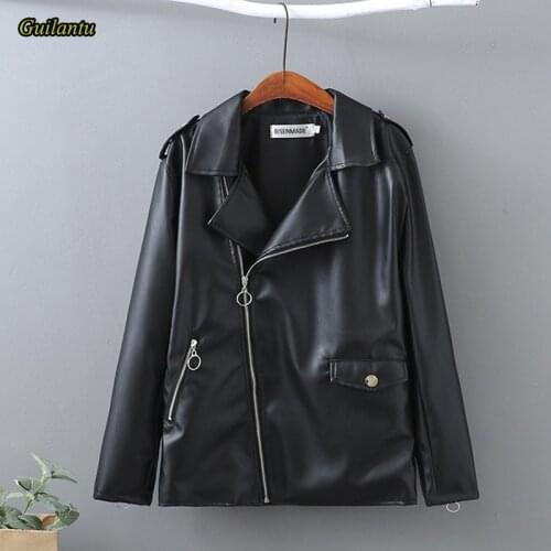 Guilantu Faux Leather Jacket Ladies Plus Size 5xl 6xl Large Size Womens Motorcycle Biker Coat Female Zipper Jacket Oversize