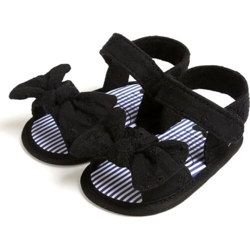 Summer Baby Girls Fashion Shoes Breathable Anti-Slip Bow Sandals Infant Soft Soled First Walkers Shoes For 0-18M