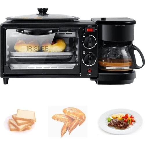Breakfast Machine Household Three-in-One Multi-Function Coffee Machine Sandwich Oven Toaster