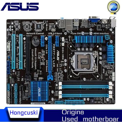 For Asus P8Z77-V LX2 Desktop Motherboard LGA 1155 DDR3 32GB USB3.0 for 22/32nm CPU Z77 motherboard