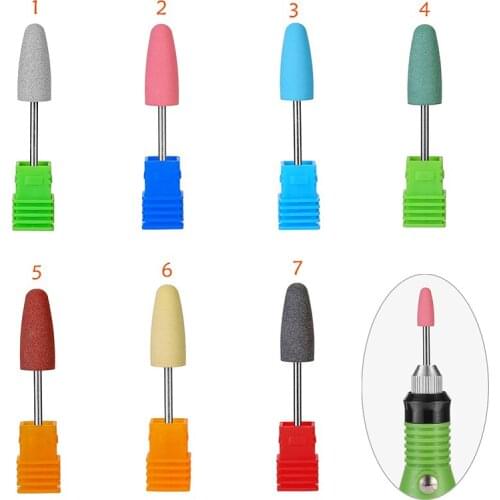 Meisha 2Pcs Rubber Nail Drill Bits Milling Cutters for Manicure Silicone Polishing Buffer Files Electric Manicure Machine HF0001