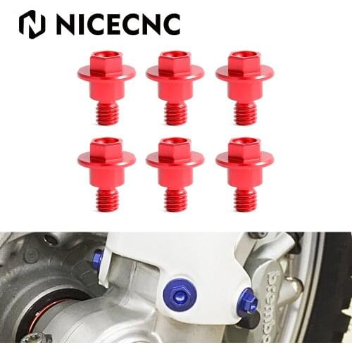 NICECNC M6*12 Front Fork Guard Bolt Screw For Honda CR 85R 125R 250R CRF 150R 250X 450R 250RX 450RX 450L 450X 250L 250M 250RALLY
