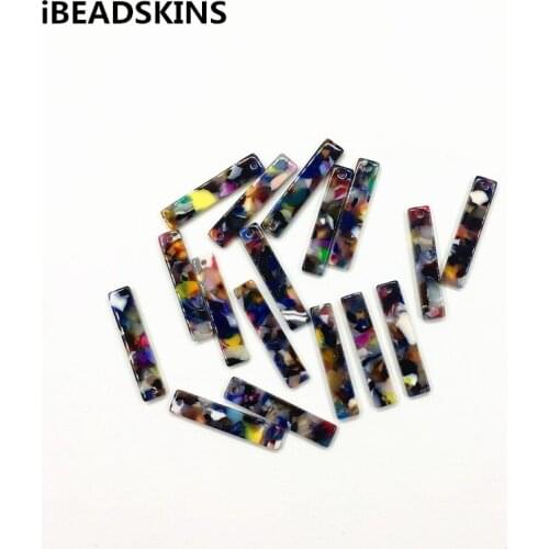 New arrival! 35x7mm 100pcs acetic acid Rectangle charm for earrings accessories/Earring parts/Made Jewelry DIY