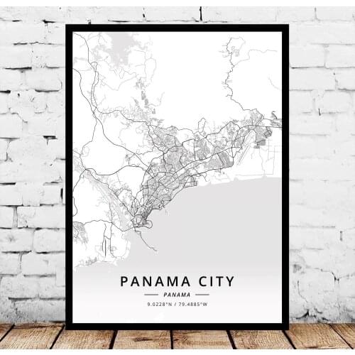 Panama Map Poster