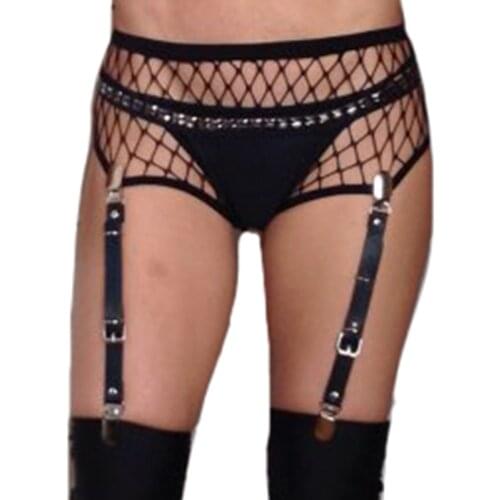 1PC Women Sexy Gothic Suspenders Pu Leather Bridal Garter Belt Stockings Leg Ring Thigh Wedding Garter Elastic Suspender Belt