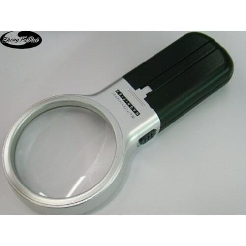 Handheld Magnifying Glass, Magnifying Glass with Light, Bracket Type Magnifying Glass, 7006 Multi-Function Magnifying Glass