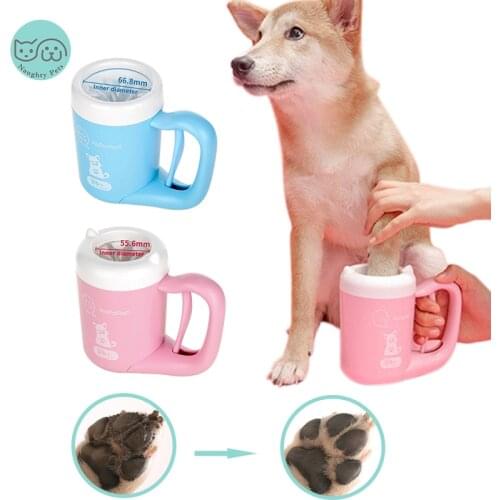 S/L Dog Foot Wash Cup Soft Silicone Brush Puppy Cat Dirty Paw Quick Cleaning Washer Portable Pets Foot Cleaner Cup
