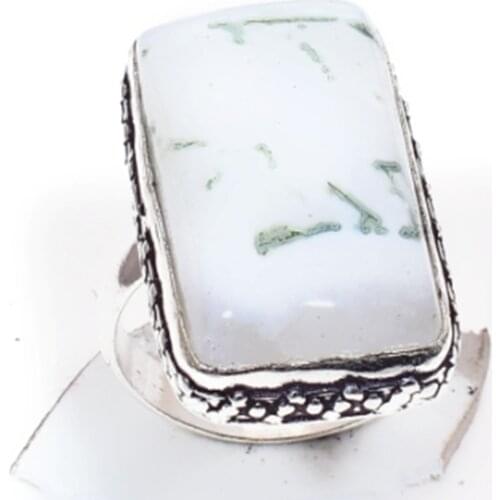 Tree Agate Silver Overlay over Copper , Size: 7.75 , R5512