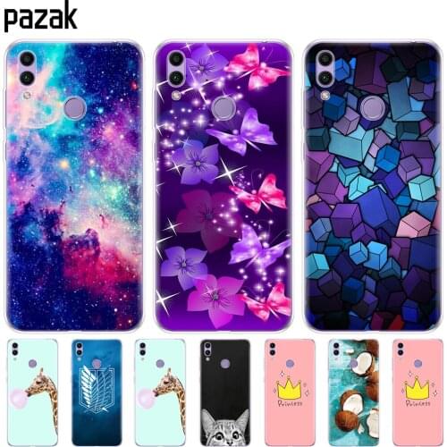 Silicone case for huawei honor 8C Case 6.26'' inch Soft TPU Back phone Cover for huawei honor 8c Protect paint shell Coque bags