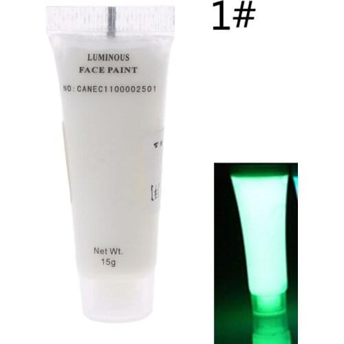 Glow in The Dark Liquid Luminous Pigment Non-Toxic Blacklight Face Paint Makeup X4YA