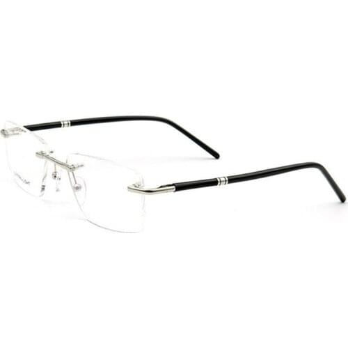 Ultralight Rimless Glasses Frame Unisex Optical Eyewear Vintage Clear Lens Prescription Computer Myopia Eyeglasses Spectacles