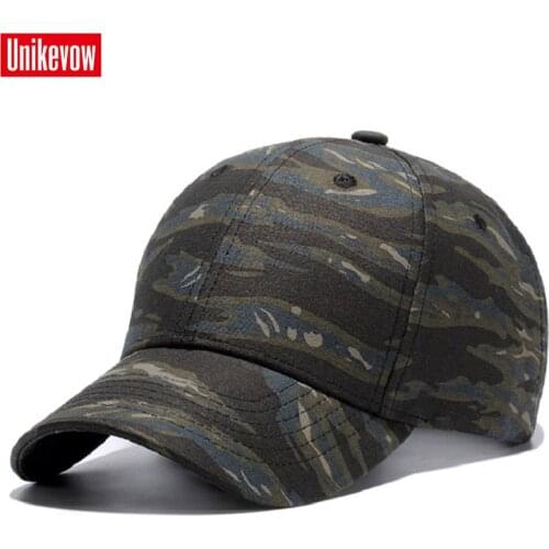 UNIKEVOW Unisex Cotton Camouflage Baseball Caps Casual Hat Outdoor Sport Snapback Cap for Men Women High Quality Casquette
