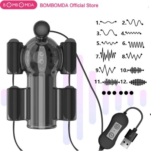 Glans Vibrators Masturbator for Men 20 Speeds Penis Vibrator for Men Delay Lasting Trainer Dildo Vibrators Sex Toys for Adults