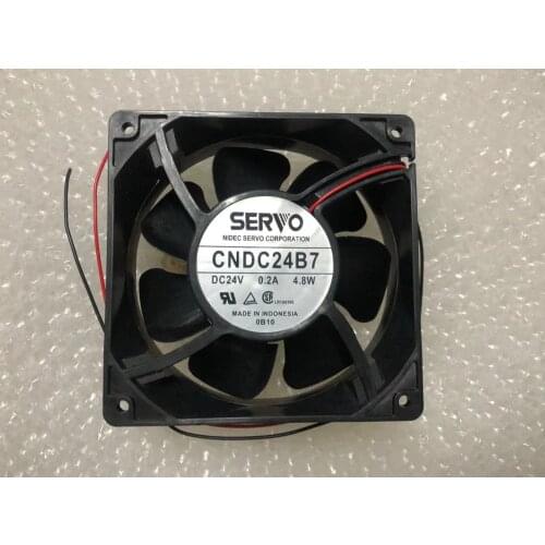 Japan Servo CNDC24B7R DC 24V 4.8W 120x120x38mm 2-Wire Server Cooling Fan