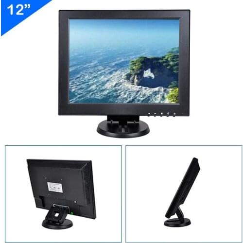 ZHIXIANDA 12 Inch 4:3 800x600 1024x768 Industrial Monitor Display With BNC HDMI AV VGA USB Interface