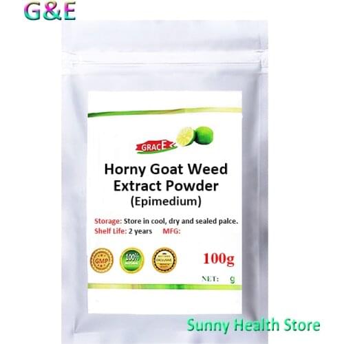 100% Horny Goat Weed Extract Powder,High Icariin Epimedium Powder，free shipping
