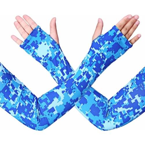 2Pcs Arm Sleeves Warmers Sport Sleeve Sun UV Protection Hand Cover Cooling Warmer For Running Fishing Cycling Driving Basketball