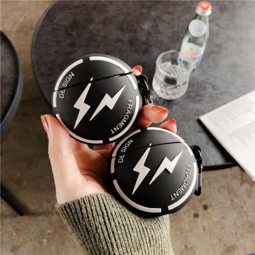 3D Hiroshi Fujiwara Influx Brand Fragment Design Headphone Cases For Apple Airpods 1/2 Vogue Silicone Protection Earphone Cover