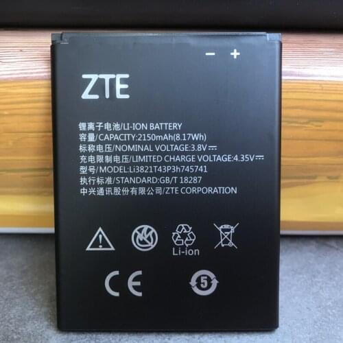 Original 2150mAh Li3821T43P3h745741 Battery For ZTE Blade L0510 Mobile Phone Batteries
