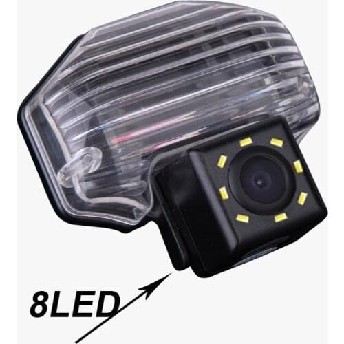 CCD car rear view back reverse parking camera for Toyota wish Corolla Previa Alphard Tarago HD plate light LED waterproof
