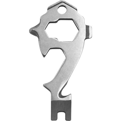 20-in-1 Stainless Steel Multi Tools Key Ring EDC Screwdriver Wrench Opener Set Pocket Outdoor Tool Multitool Keychain Portable