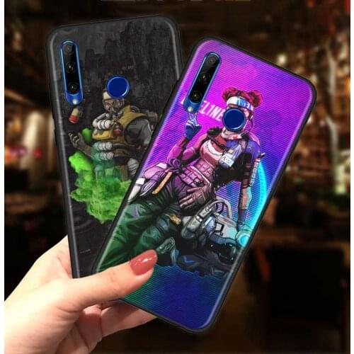 TPU Case For Honor 30 20 10 Lite Pro Plus Youth apex legends art Black Guscio for HONOR 20e 20S 30i Funda Protective Coque