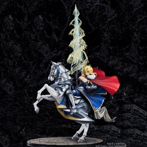 50CM Anime Figure Alphamax Fate/extra Animation Saber Arturia and Altria Lancer Saber Animation Figure Puppets Japan 1/6 Unisex