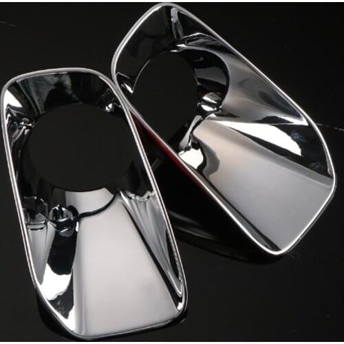 YAQUICKA Auto Car Exterior Front Fog Light Lamp Cover Cap Trim Frame Styling Moldings For Jeep Renegade 2015-2016 ABS