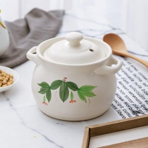 Small household casserole baby milk powder rice noodle soup hot pot open fire high temperature resistant clay gas tableware