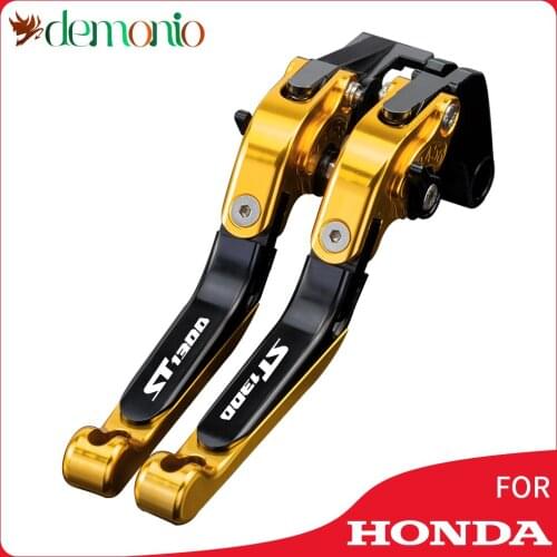 Motorcycle CNC Adjustable Extendable Brake Clutch Levers For HONDA ST1300 2008 - 2012 2011 2010 2009 ST 1300 Accessories