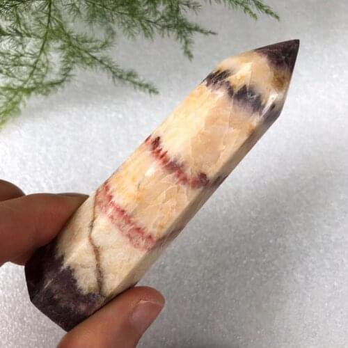 1pc 80-95mm Natural Rhodochrosite Stone Crystal Obelisk Quartz Wand Pork stone Point Mineral Specimen reiki Healing