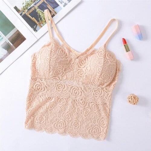 TJ-TingJun New Wrap Chest Suit Underwear Lace Breathable Transparent Back Detachable Thin Cup Womens Bra Underwear B0163