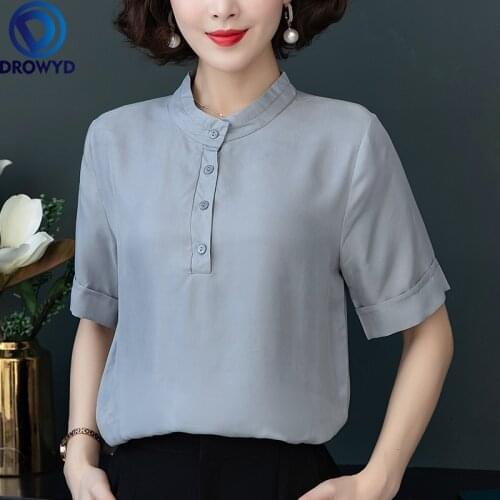 New 2021 Ladies Summer Plus Size Tops for Women Large Short Sleeve Loose Cotton Linen Embroidery Green Blusas Mujer De Moda Tops