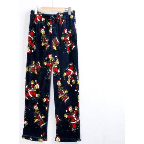 NEW Pajama Pants For Couples Flannel Trousers Male And Female