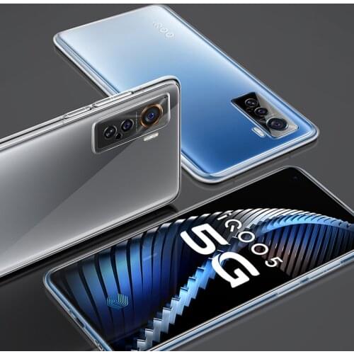 Original Silicone Clear Cover for VIVO IQOO 3 5 Pro Neo U1 Z1 X 855 IQOO3 IQOO5 5Pro Neo3 Z1X 5G Soft Transparent Phone Case TPU