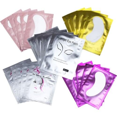 50 Pairs of Eyelash Extension Paper Patch Disposable Grafting Eyelash Eye Pad Sticker Packaging False Eyelash Makeup Tool