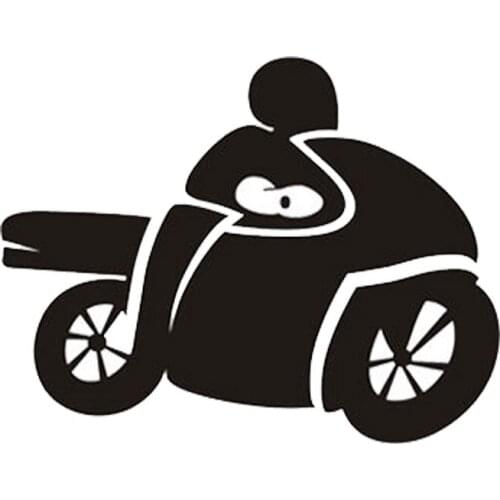 Car Stickers Personalized Car Modeling Racing Game PVC Car Stickers Car Decorative Decal Cover Scratch Black/white, 13cm*10cm