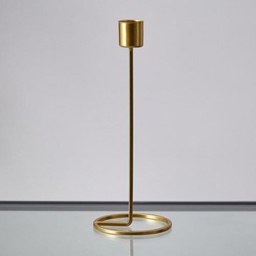 Nordic Style Wrought Iron Geometric Candle Holder Candlestick Candelabrum Rack Desktop Wedding Home Decor Wholesales