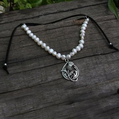 1pcs Lotus Eyes Pendant Prettiest Women Lotu Mandala Flower Ethnic Jewelry, Pearls Jewelry, Slavic Lunula Viking Bead Nekclace