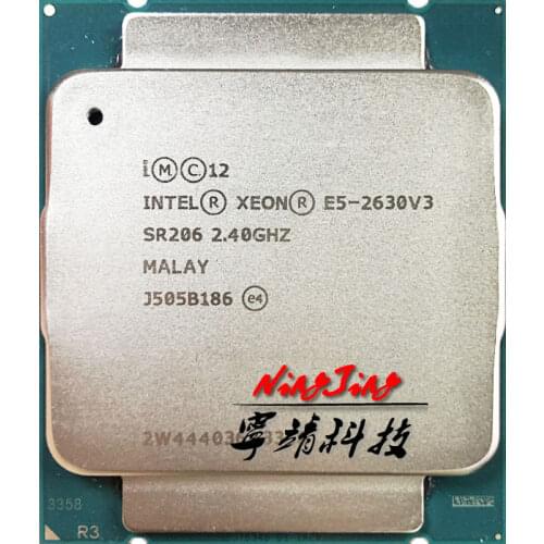 Intel Xeon E5-2630V3 E5 2630v3 E5 2630 v3 2.4 GHz Eight-Core Sixteen-Thread CPU Processor 20M 85W LGA 2011-3