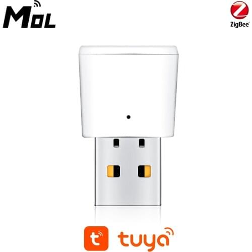MOL Tuya Zigbee Signal Repeater USB Zigbee Hub Signal Expand 20-30M Smart Home Automation Module